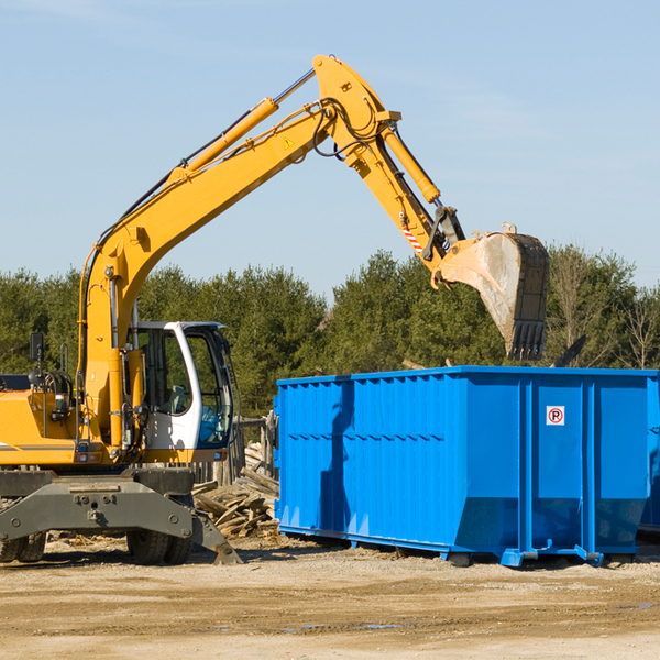 is there a minimum or maximum amount of waste i can put in a residential dumpster in Cove